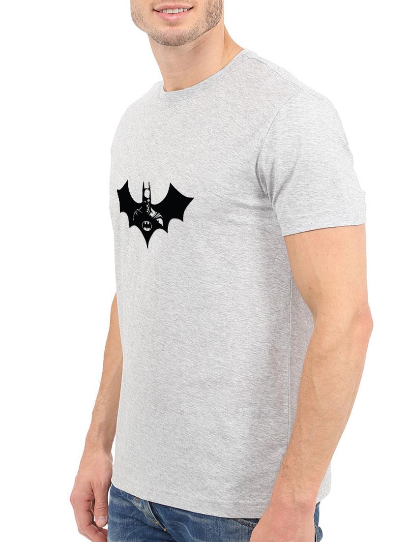 grey cotton chest print tshirt - 15621931 - Zoom Image - 2