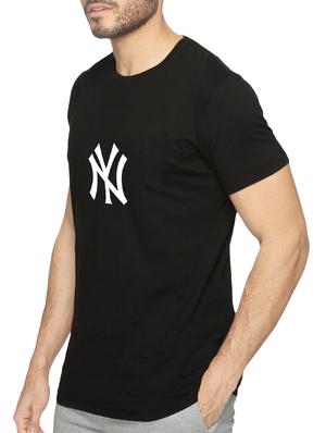 black cotton chest print tshirt - 15621935 - Standard Image - 2