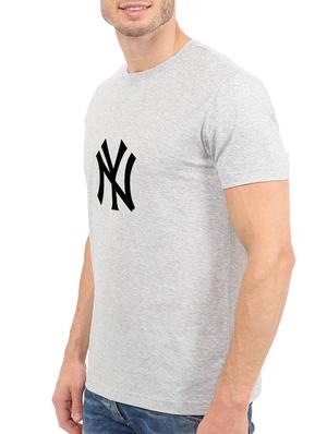 grey cotton chest print tshirt - 15621937 - Standard Image - 2