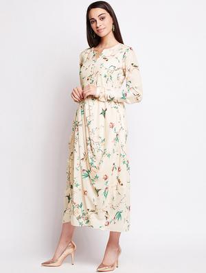 Pleated printed dress - 15622371 - Standard Image - 2