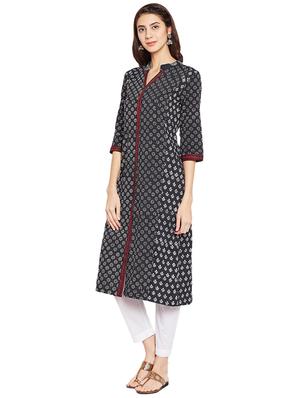 Straight printed kurta - 15622377 - Standard Image - 2