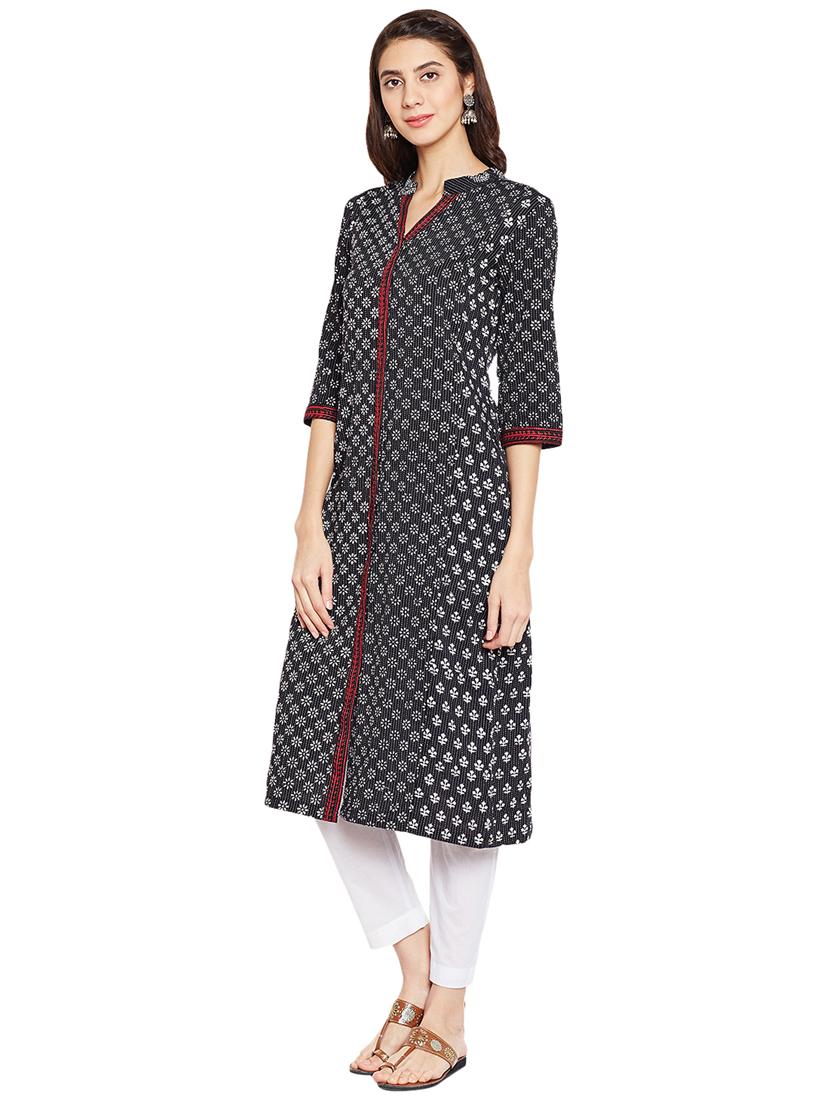 Straight printed kurta - 15622377 - Zoom Image - 2
