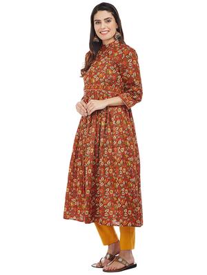 Flared printed kurta - 15622379 - Standard Image - 2