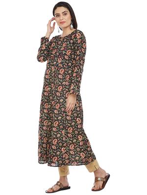 A-line printed kurta - 15622380 - Standard Image - 2