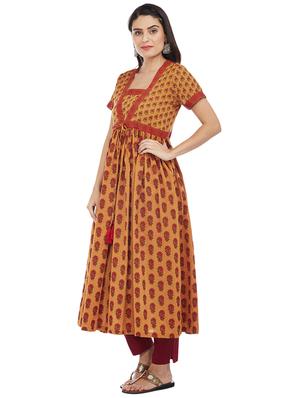 Flared printed kurta - 15622399 - Standard Image - 2
