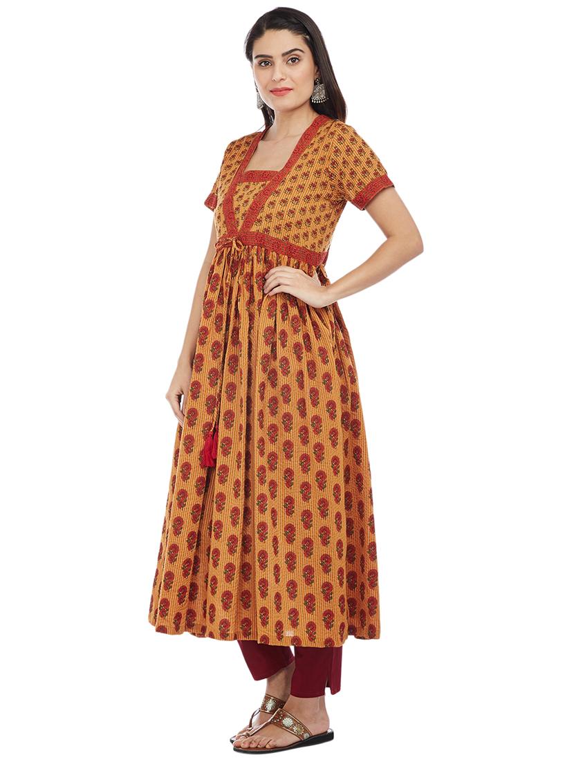 Flared printed kurta - 15622399 - Zoom Image - 2