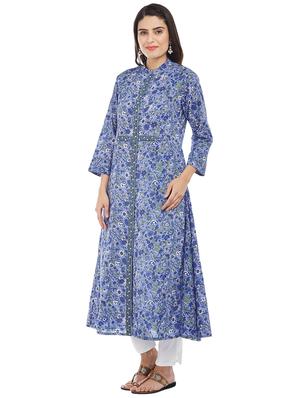 A-line printed kurta - 15622401 - Standard Image - 2