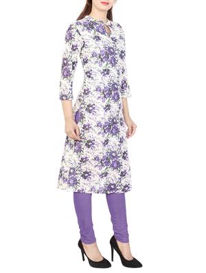 Floral Printed straight kurta - 15622639 - Standard Image - 2