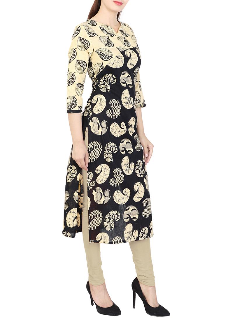 Paisley straight kurta - 15622640 - Zoom Image - 2