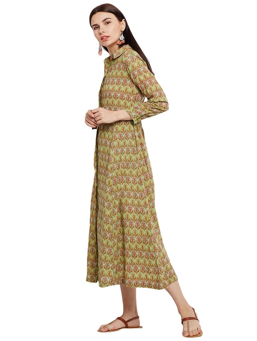 Printed a-line dress - 15623364 - Zoom Image - 2