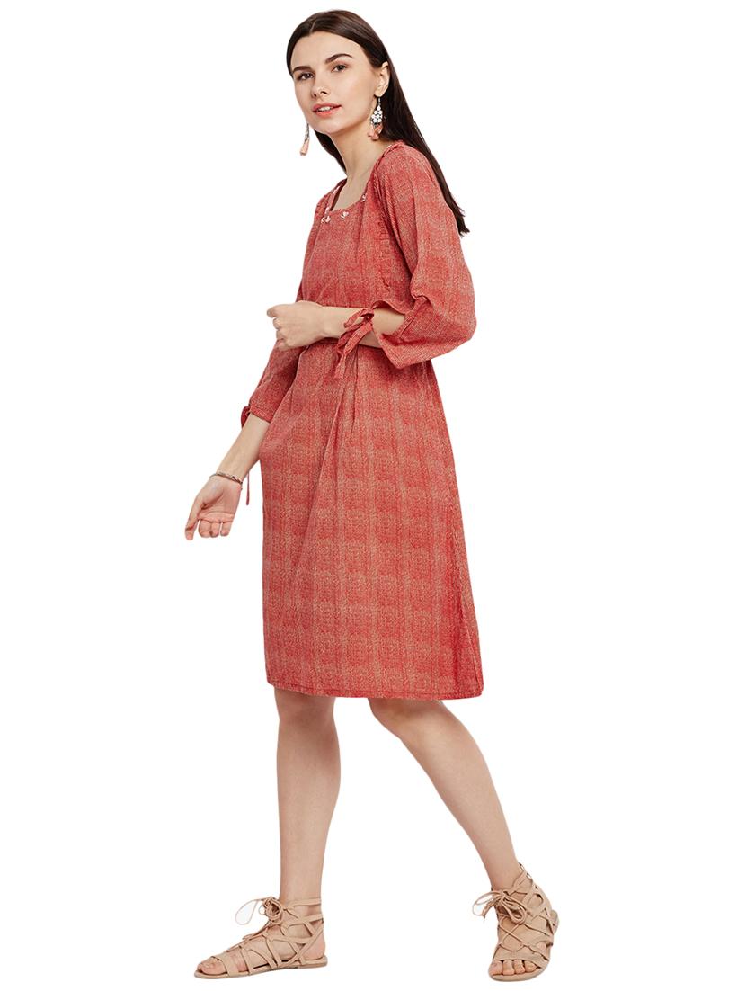 Printed a-line dress - 15623365 - Zoom Image - 2