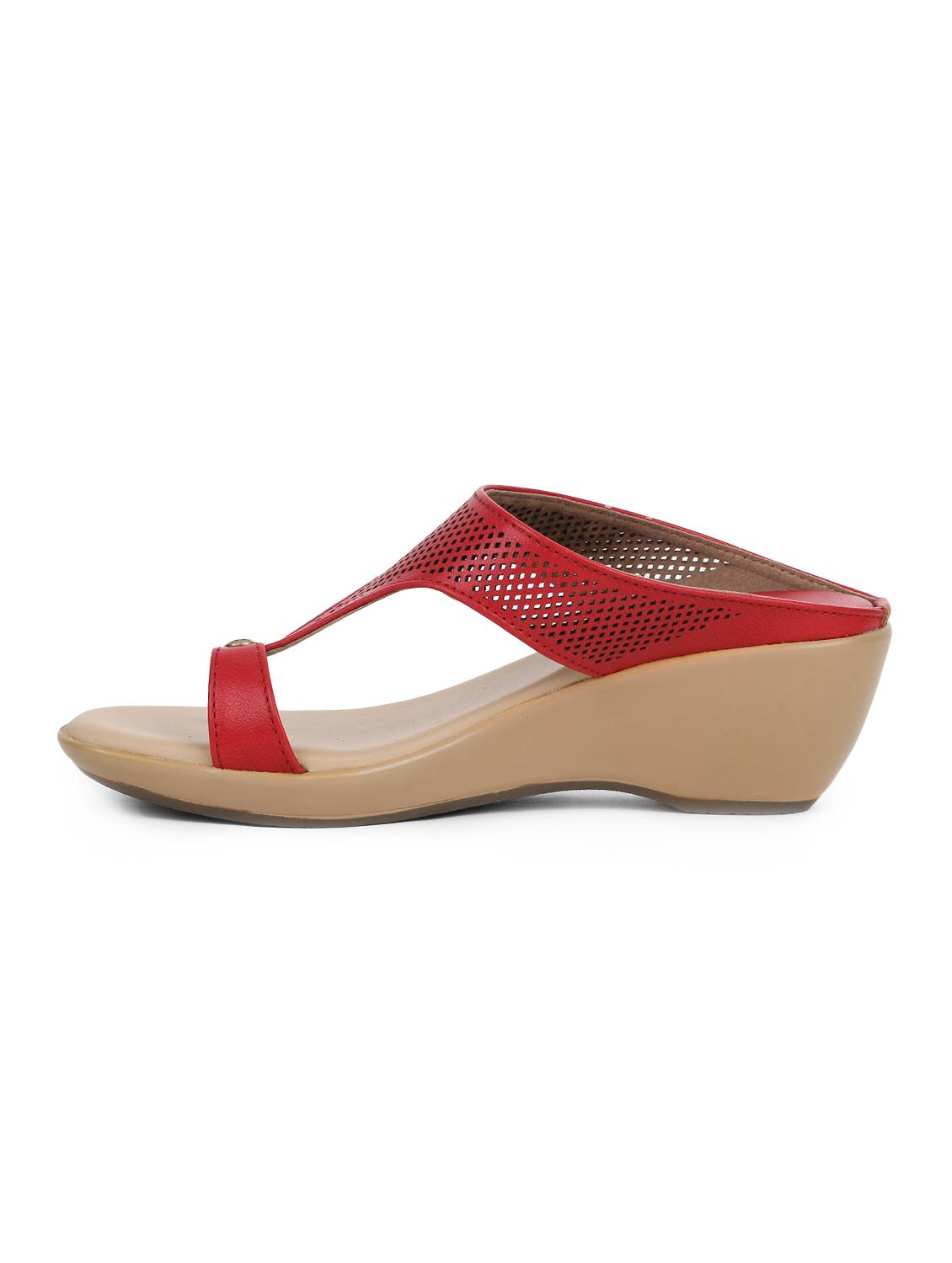 red one toe wedges - 15623443 - Zoom Image - 2