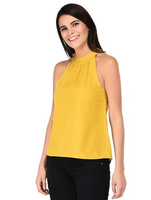 gathered detail mock neck top - 15623569 - Standard Image - 2
