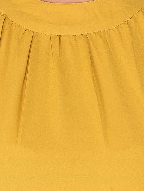 gathered detail mock neck top - 15623569 - Zoom Image - 5