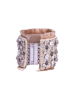 beige crystal cuff bracelet - 15623636 - Standard Image - 2