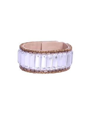 silver crystal cuff bracelet - 15623637 - Standard Image - 2