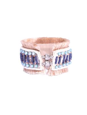 beige plastic cuff bracelet - 15623763 - Standard Image - 2