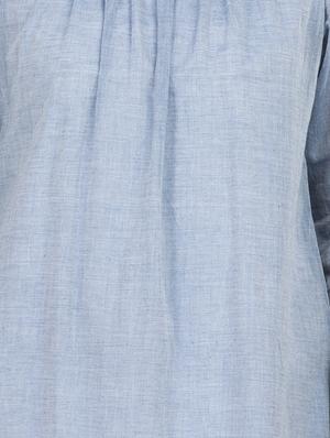 gathered neck schiffli a-line dress - 15623865 - Standard Image - 5
