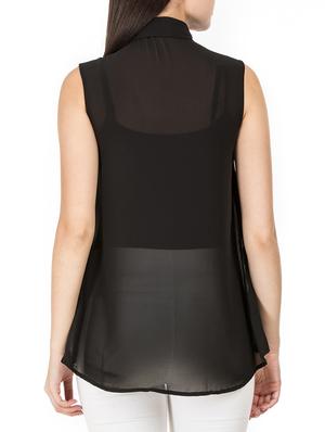 button up sheer top - 15623871 - Standard Image - 2