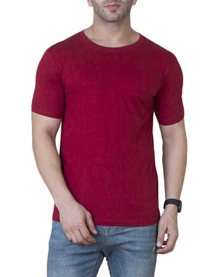 maroon cotton t-shirt - 15624594 - Standard Image - 2