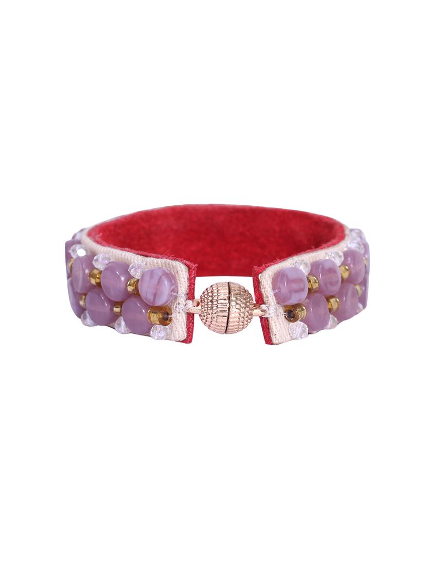 purple crystal links bracelet - 15624680 - Zoom Image - 2