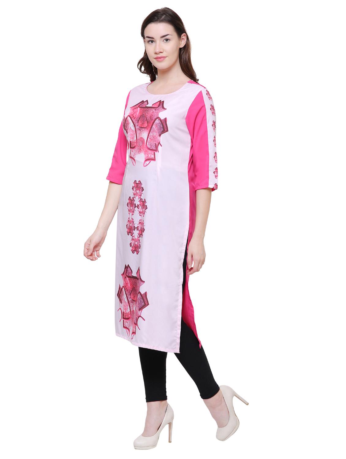 Digital print straight kurta - 15625061 - Zoom Image - 2