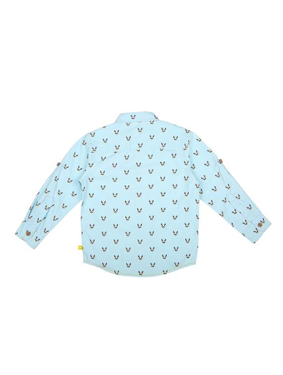 blue cotton shirt - 15625169 - Zoom Image - 2