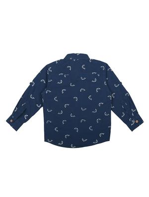 navy blue cotton shirt - 15625170 - Standard Image - 2