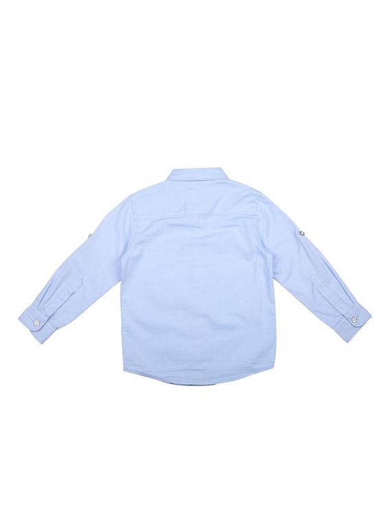 blue cotton shirt - 15625172 - Zoom Image - 2