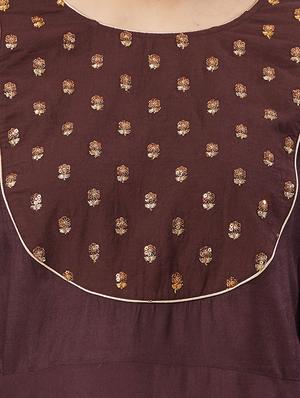 embroidered flared kurti - 15625194 - Standard Image - 5
