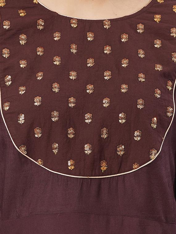 embroidered flared kurti - 15625194 - Zoom Image - 5