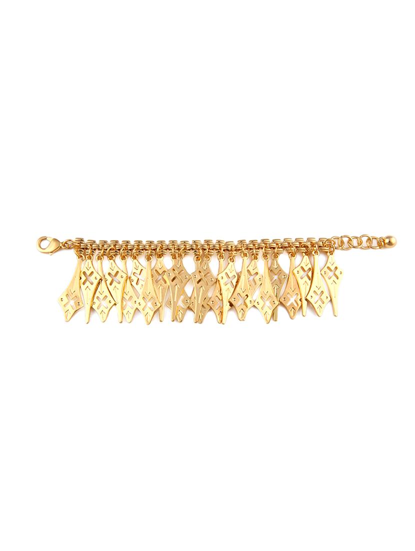 gold tone link bracelet - 15625204 - Zoom Image - 2