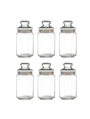 Ocean Tulip Jar with Glass Lid 780 ml - Set of 6 - 15625282 - Standard Image - 2