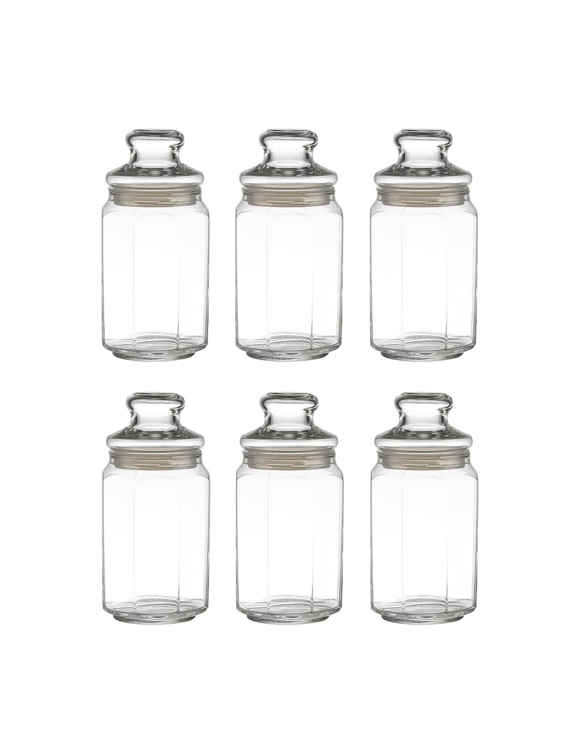 Ocean Tulip Jar with Glass Lid 780 ml - Set of 6 - 15625282 - Zoom Image - 2