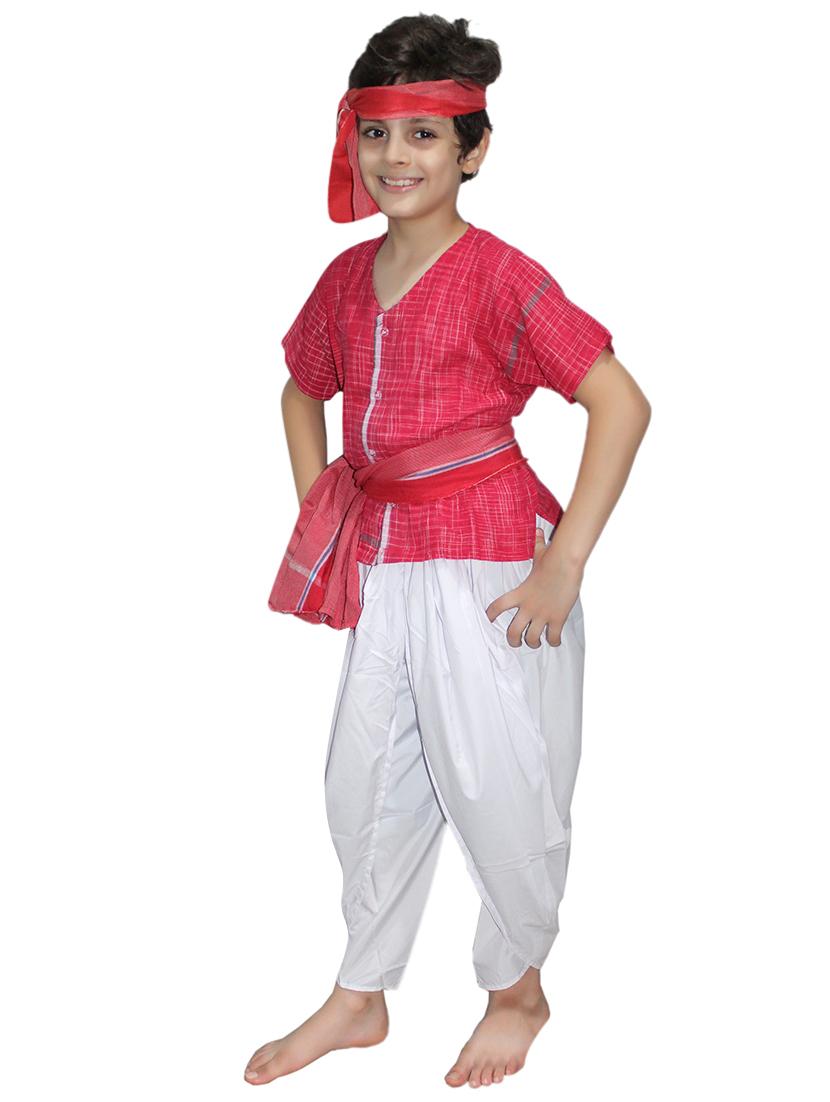 pink polyester farmer costume - 15625629 - Zoom Image - 2