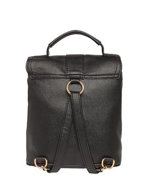 black leatherette (pu) fashion backpack - 15625751 - Standard Image - 2