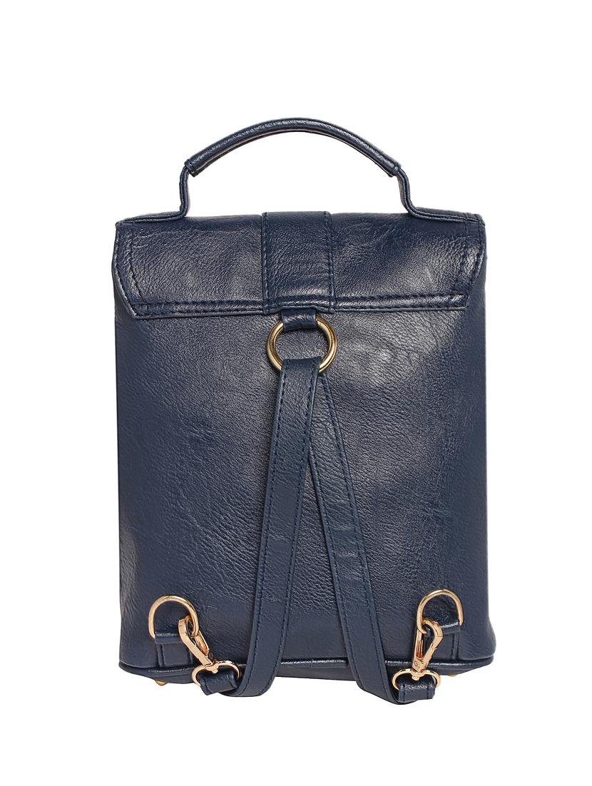 blue leatherette (pu) fashion backpack - 15625752 - Zoom Image - 2