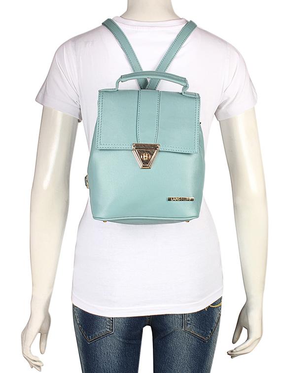 blue leatherette (pu) fashion backpack - 15625753 - Zoom Image - 5