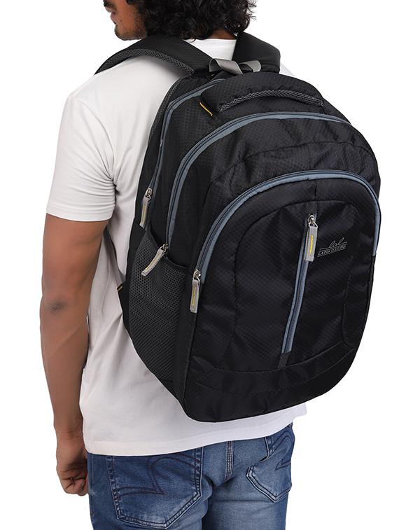 black cotton polyester blend regular backpack - 15625760 - Zoom Image - 5