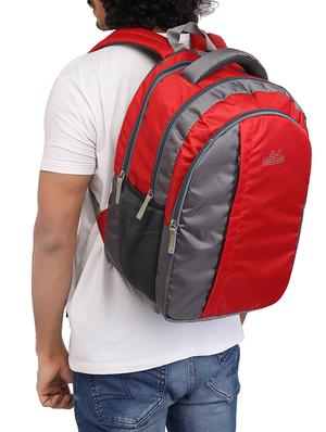 red cotton polyester blend regular backpack - 15625766 - Standard Image - 5