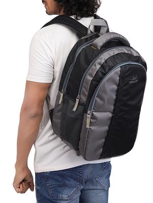 black cotton polyester blend regular backpack - 15625768 - Standard Image - 5