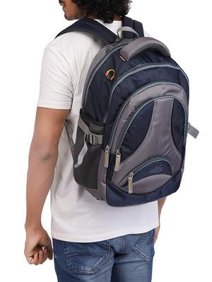 blue cotton polyester blend regular backpack - 15625769 - Standard Image - 5