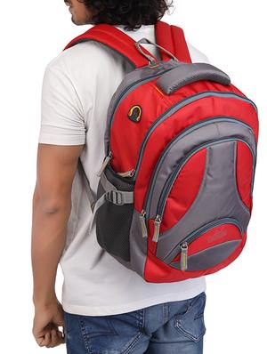 red cotton polyester blend regular backpack - 15625770 - Standard Image - 5