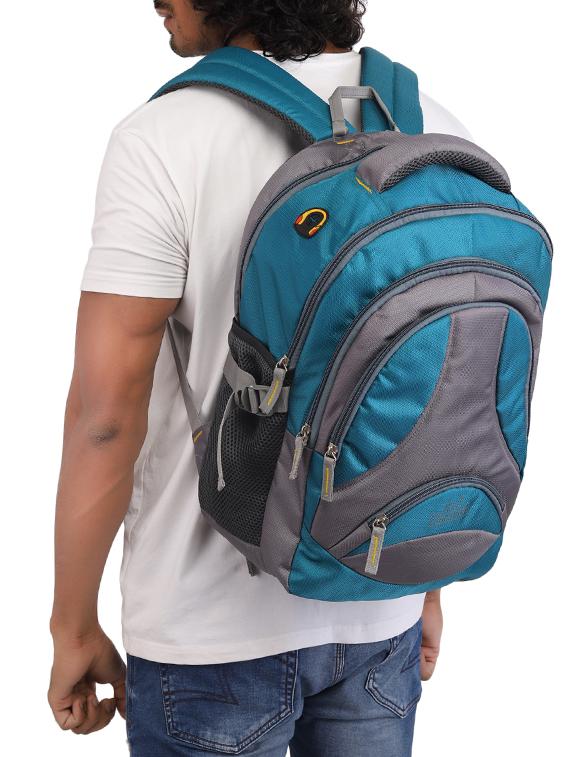 blue cotton polyester blend regular backpack - 15625771 - Zoom Image - 5