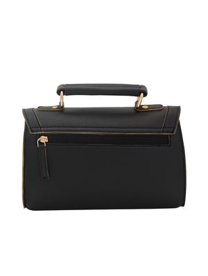 black leatherette (pu) regular sling bag - 15625794 - Standard Image - 2