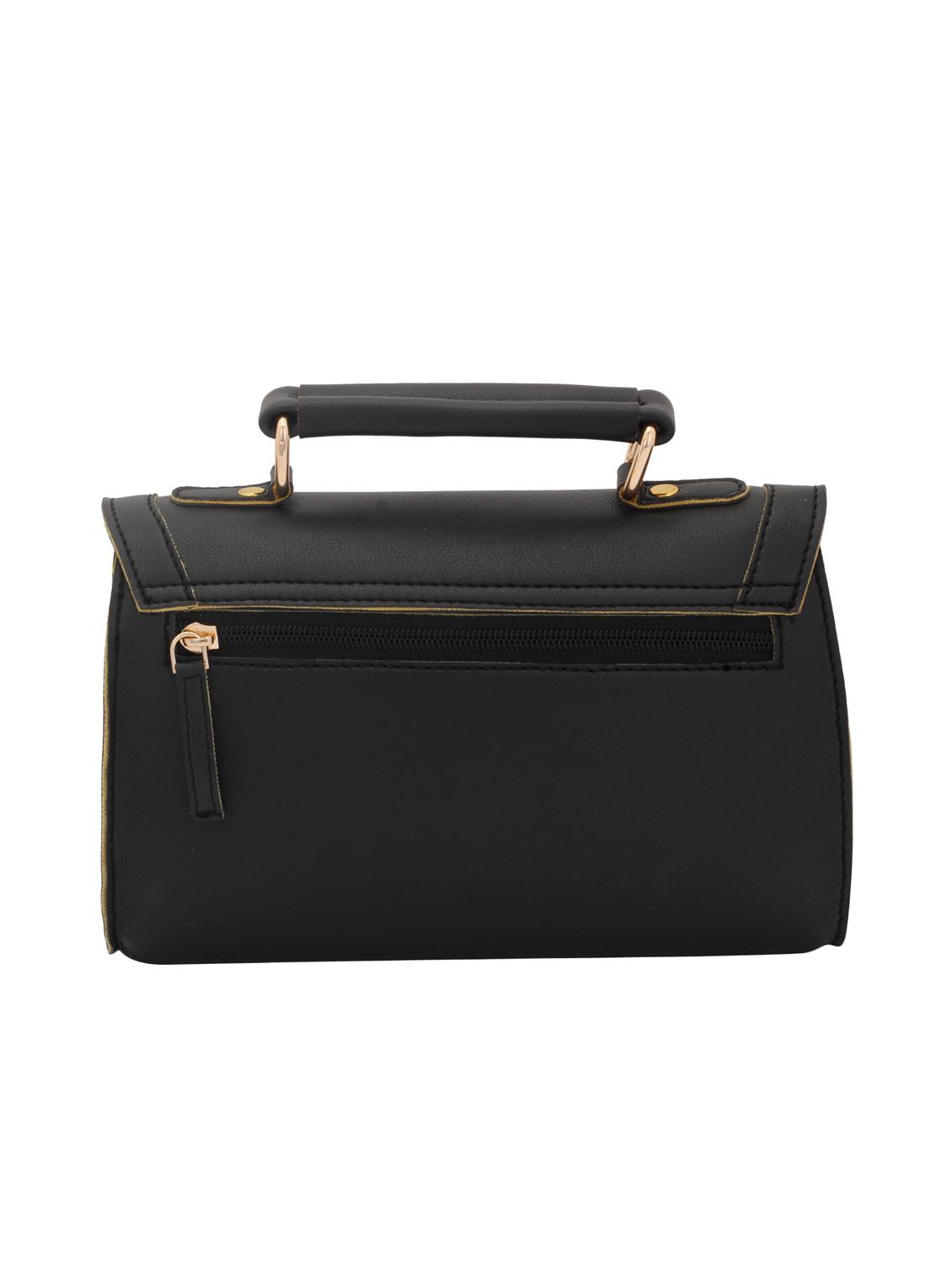black leatherette (pu) regular sling bag - 15625794 - Zoom Image - 2
