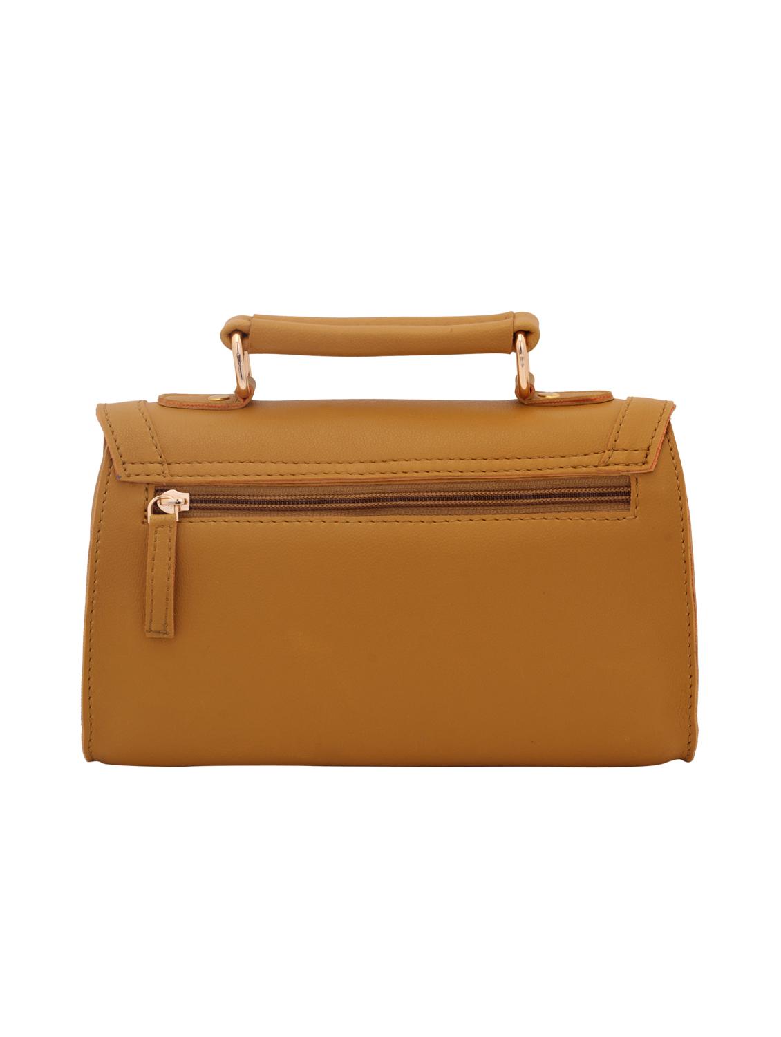 yellow leatherette (pu) regular sling bag - 15625796 - Zoom Image - 2