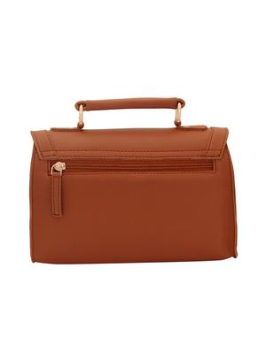 tan leatherette (pu) regular sling bag - 15625840 - Standard Image - 2