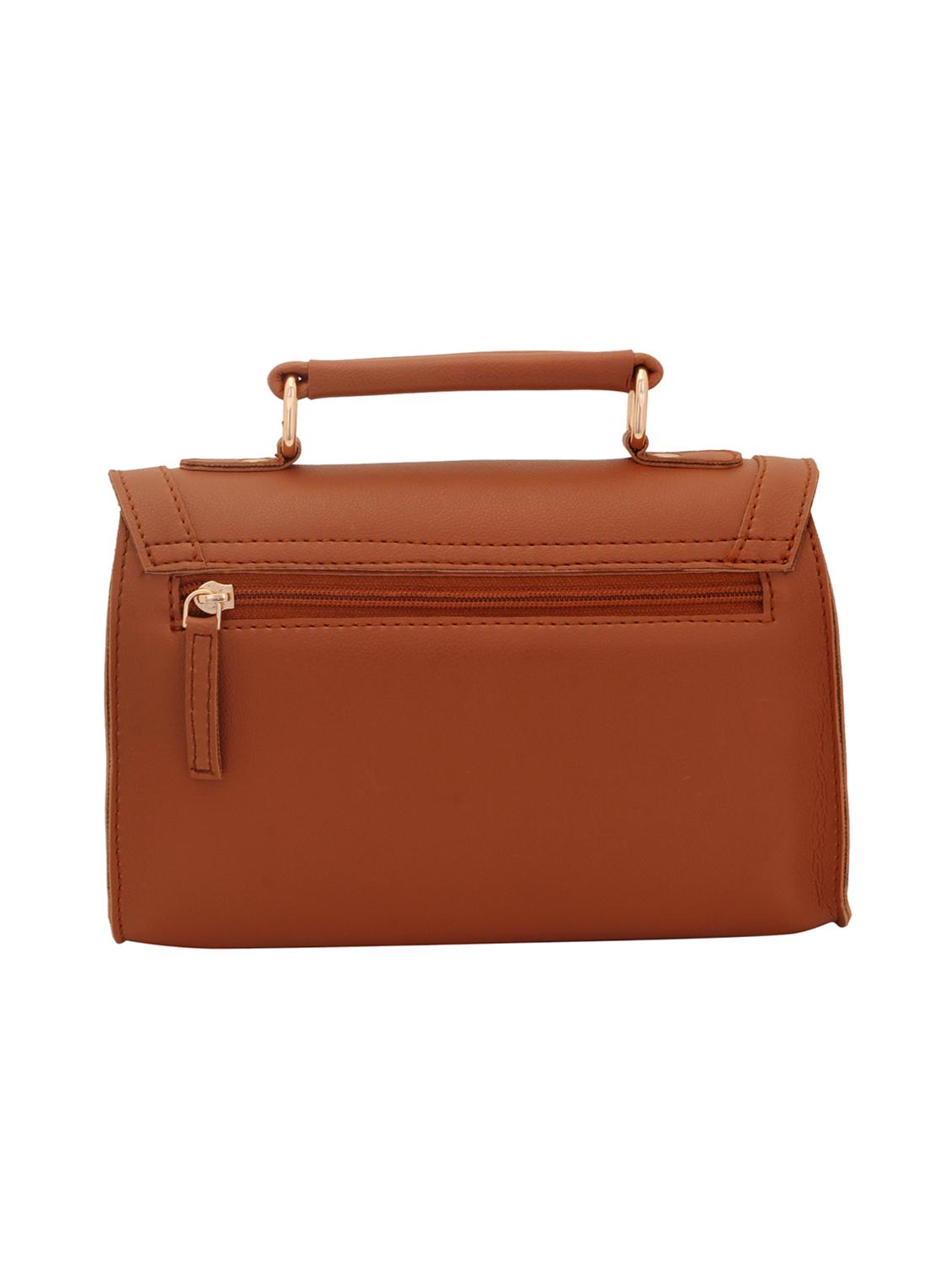 tan leatherette (pu) regular sling bag - 15625840 - Zoom Image - 2