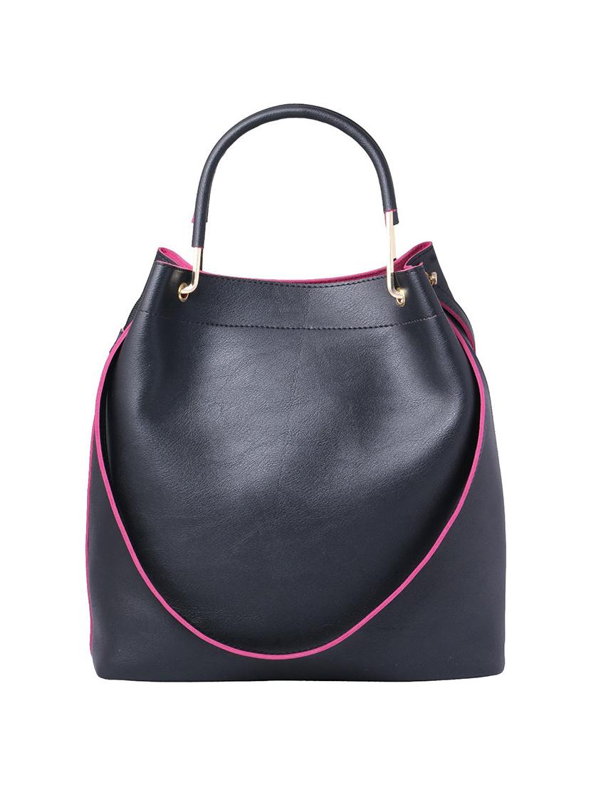 black leatherette (pu) regular tote - 15625991 - Zoom Image - 2